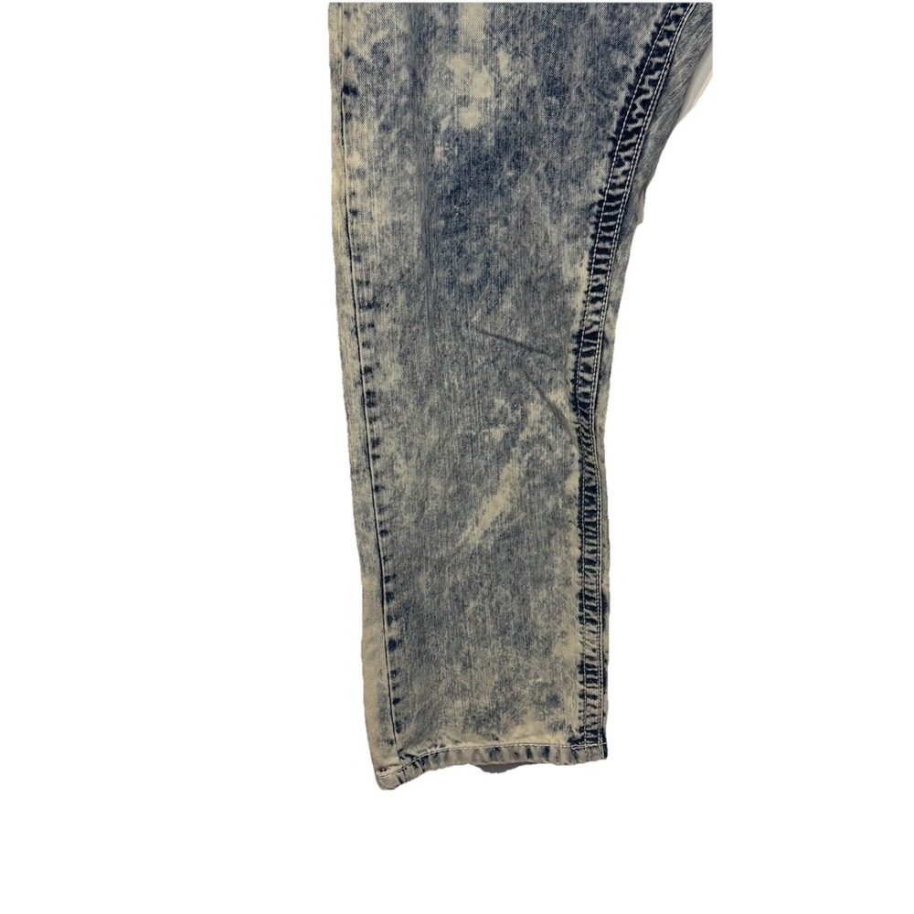 Smoke Rise Women's Jeans Straight Cut Hi-Rise  Acid Wash Denim‎ Cotton Sz.42X32 - Picture 3 of 9